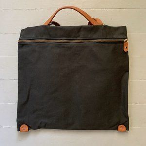 Open Habit Olive Canvas and Leather Convertible Bag